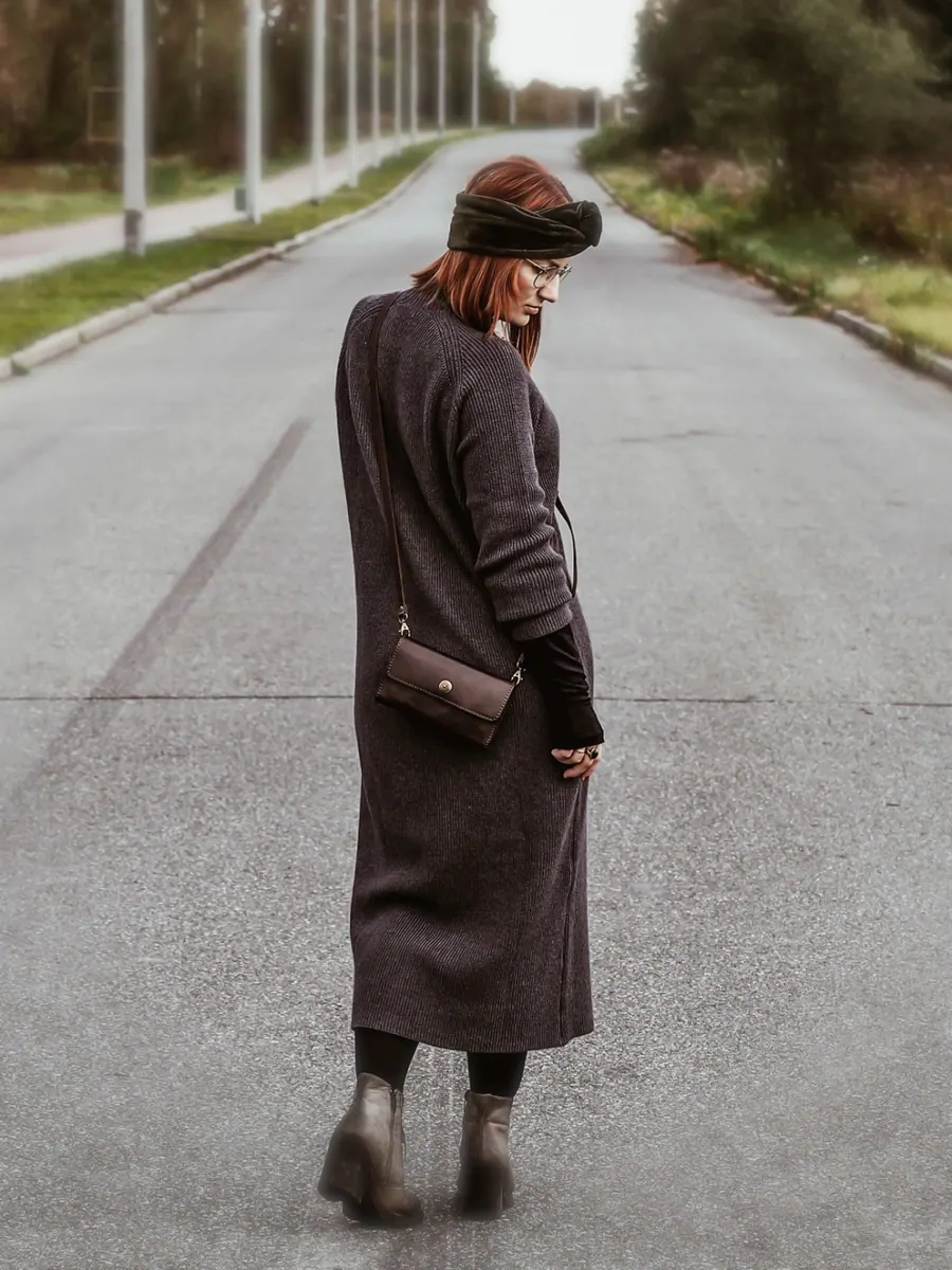 Adelaide Nerka skórzana Brąz Barka — zdjęcie 26