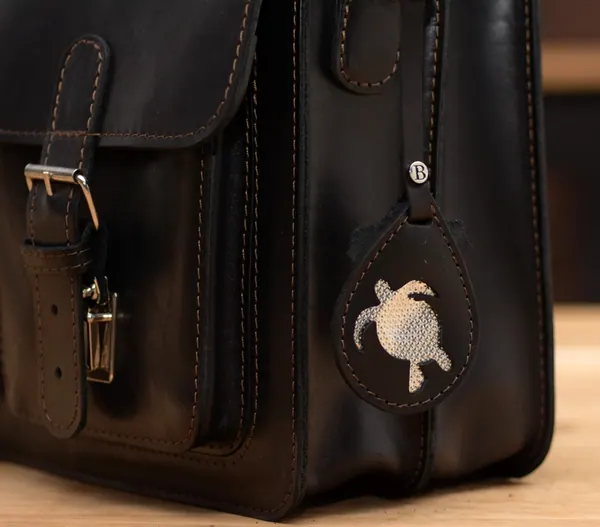 Żółw Odblask Skórzany
