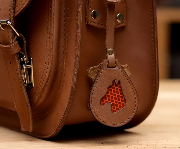 Koń Odblask Skórzany